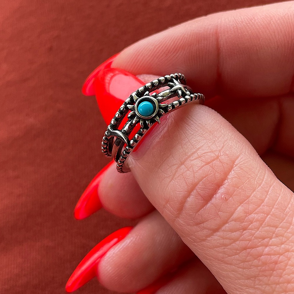 Original Design Sun Turquoise ring size 6